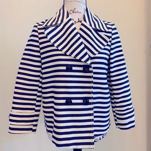 Zara XS Nautical Pea Coat